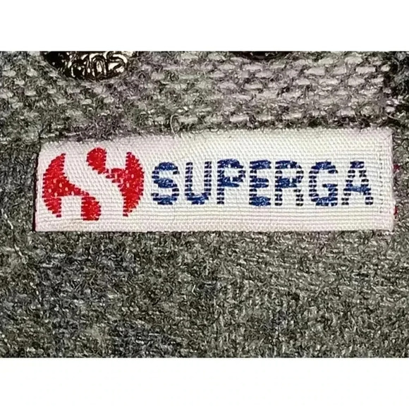 Superga Women’s Shoes Grey Wool Plaid Pattern US 8.5 W / 7 M - Picture 9 of 9